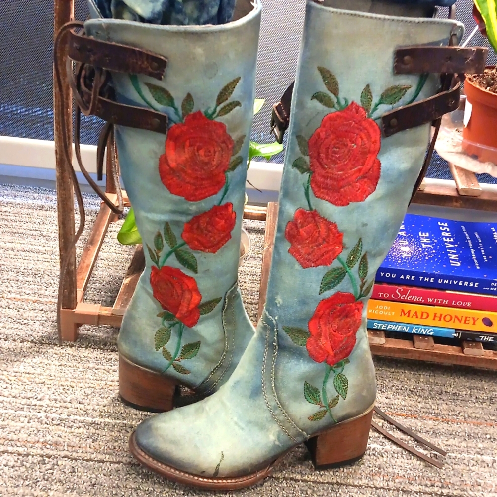 FREEBIRD by Steven- hard to find CYRUS distressed western boots NEW